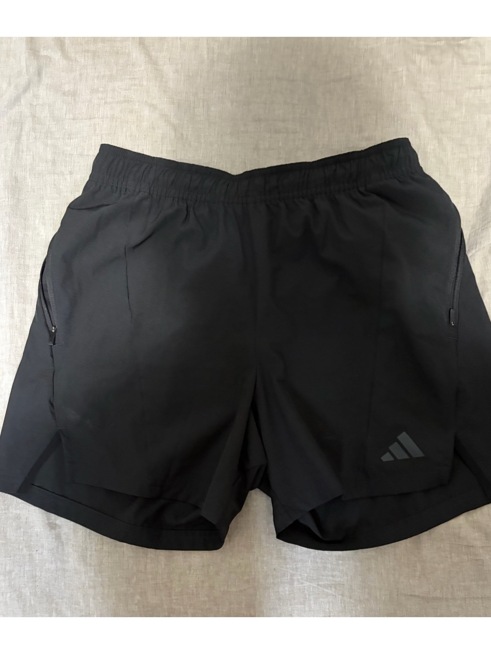 adidas Men’s Black Training Shorts with Reflective Logo